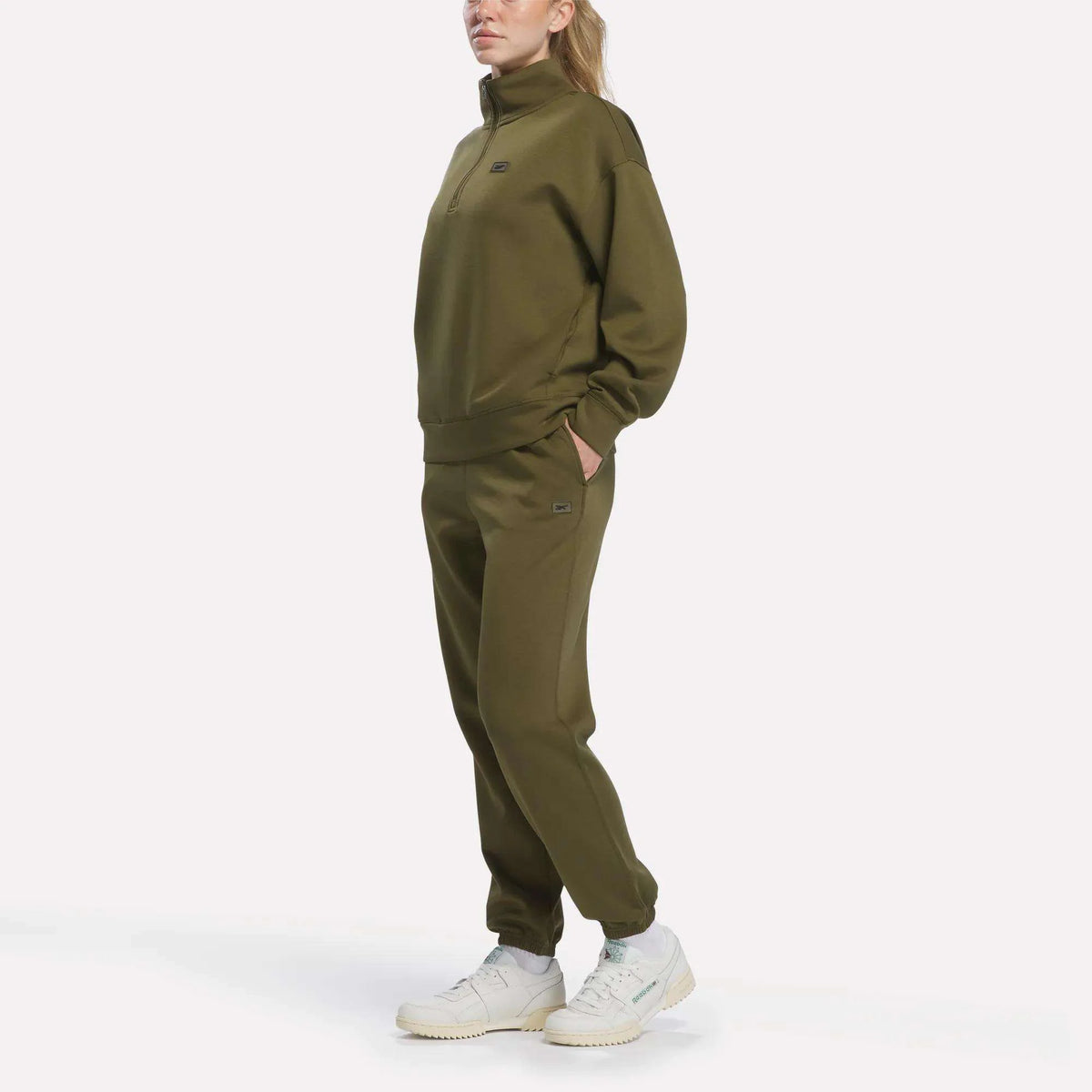 Women's Crop Half-Zip Sweatshirt